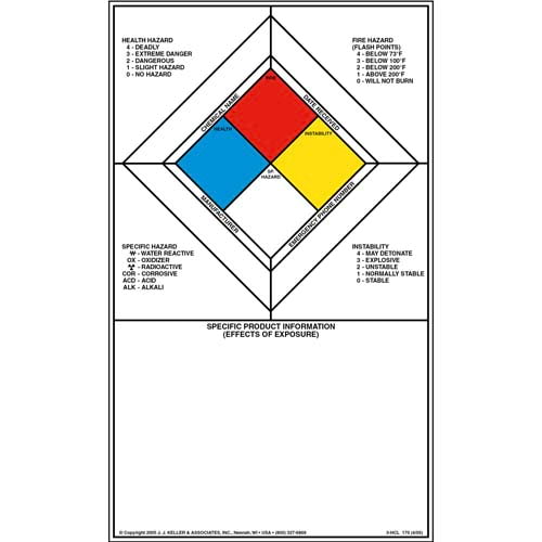 Specific Hazard Communication Label – Polyolefin – 6″ x 10″ Labels ...